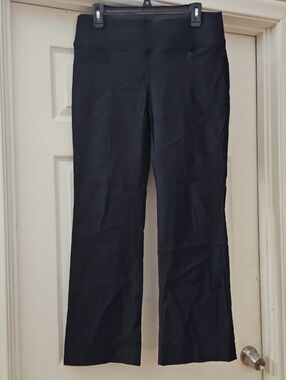 Apt. 9 Black Stretch Bootcut Pants Ponte Work Pants Medium Short